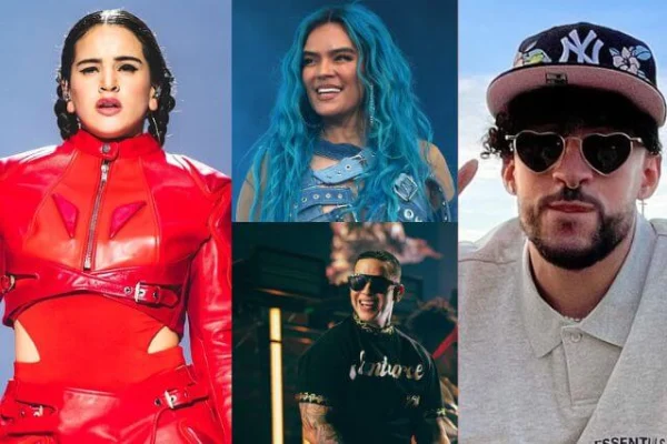 Bad Bunny, Karol G, Rosalía, Daddy Yankee y más: así recibieron el Año Nuevo los famosos