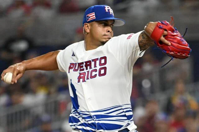 Lanzador de Puerto Rico en el Clásico tiene tatuada la bandera dominicana