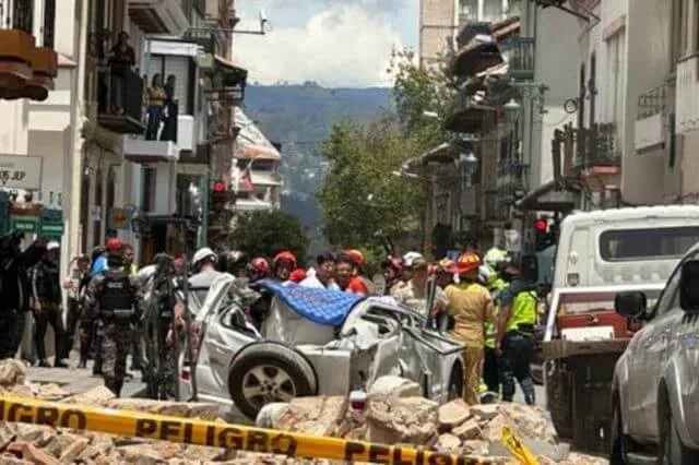 Decenas de damnificados en Perú por sismo en Ecuador
