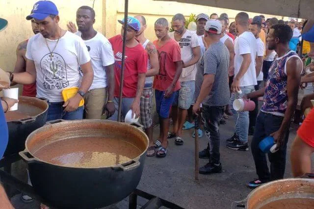 Privados de libertad de la Fortaleza Palo Hincado de Cotuí celebran Semana Santa