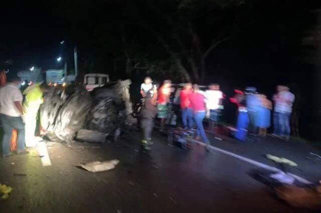 Cinco muertos en un accidente en Bonao, entre ellos hay dos niños