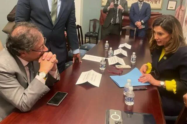 Congresista de EU, María Elvira Salazar, salió decepcionada de su reunión con Gustavo Petro