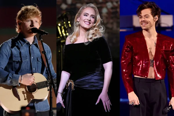 Sheeran, Adele y Harry Styles, entre los más ricos menores de 35 años, según el Sunday Times
