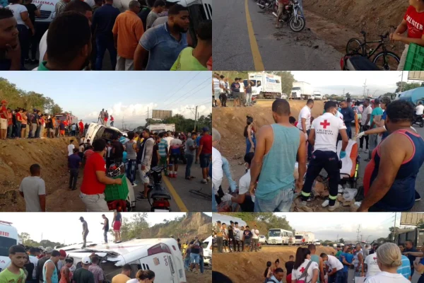 Varios heridos deja accidente de tránsito en la Autopista Duarte