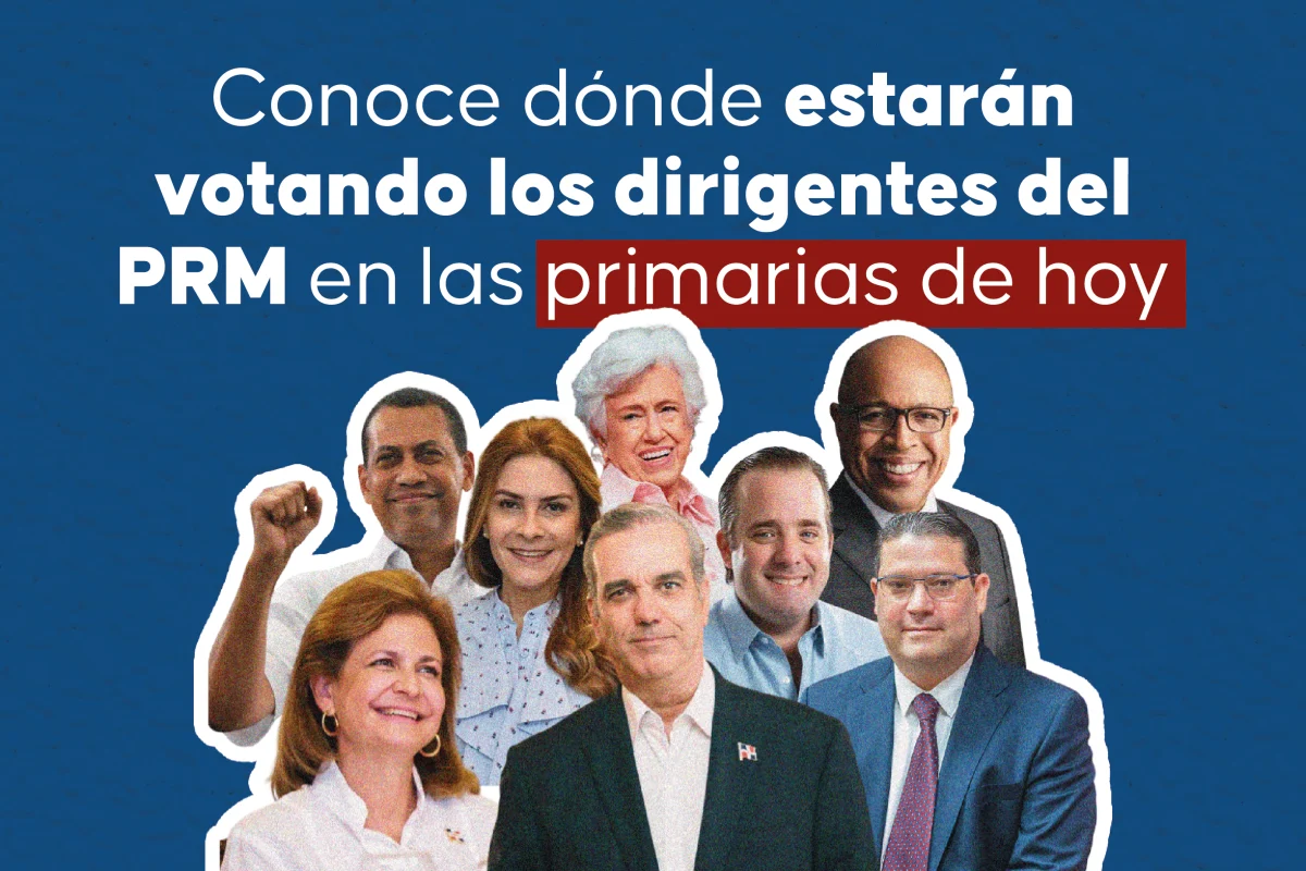 Conoce dónde votarán los dirigentes del PRM este domingo