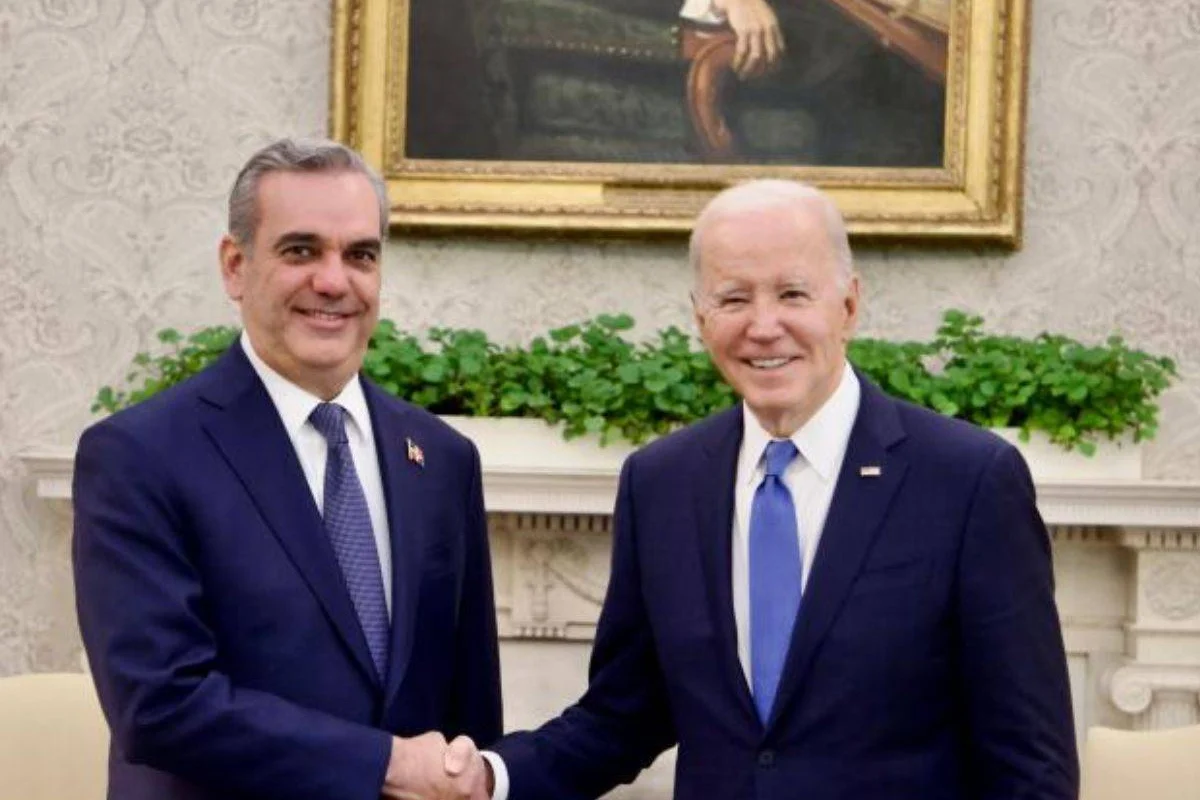 Los presidentes Joe Biden y Luis Abinader ya están reunidos