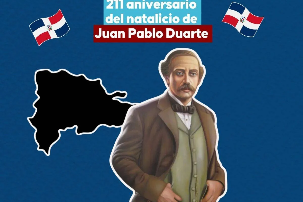 Hoy se conmemora el 211 aniversario del natalicio de Juan Pablo Duarte