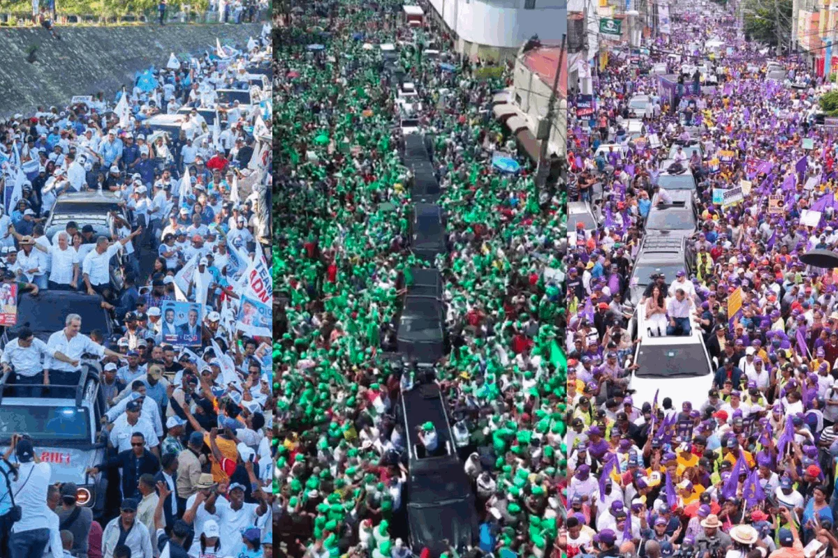 Campaña electoral se intensifica con caravanas de candidatos presidenciales