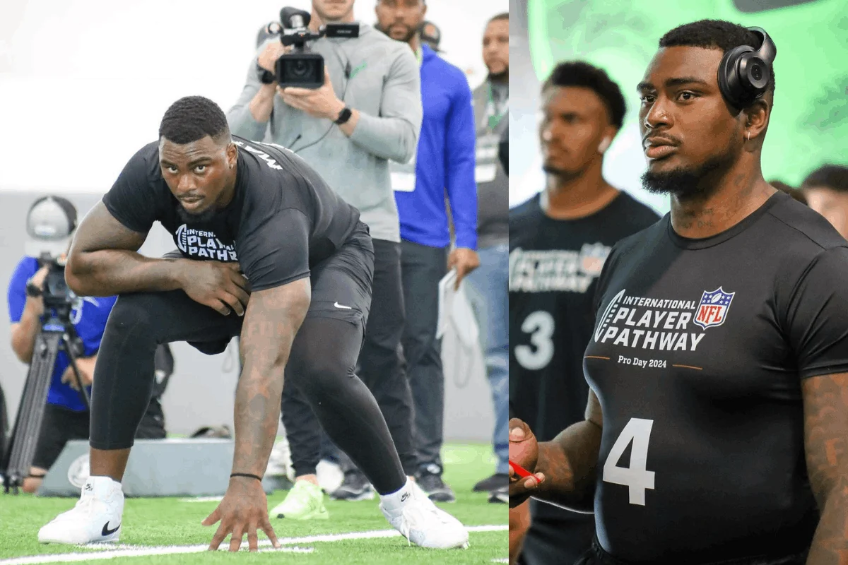 Bayron Matos de República Dominicana se destaca en las pruebas del Jugador Internacional de la NFL