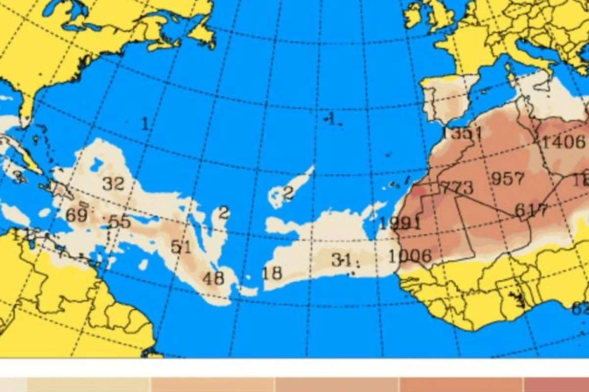 Fin de semana caluroso y con polvo del Sahara