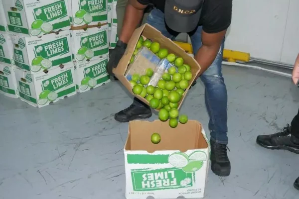¡Ni los limones se salvan! Confiscan 1.5 toneladas de cocaína