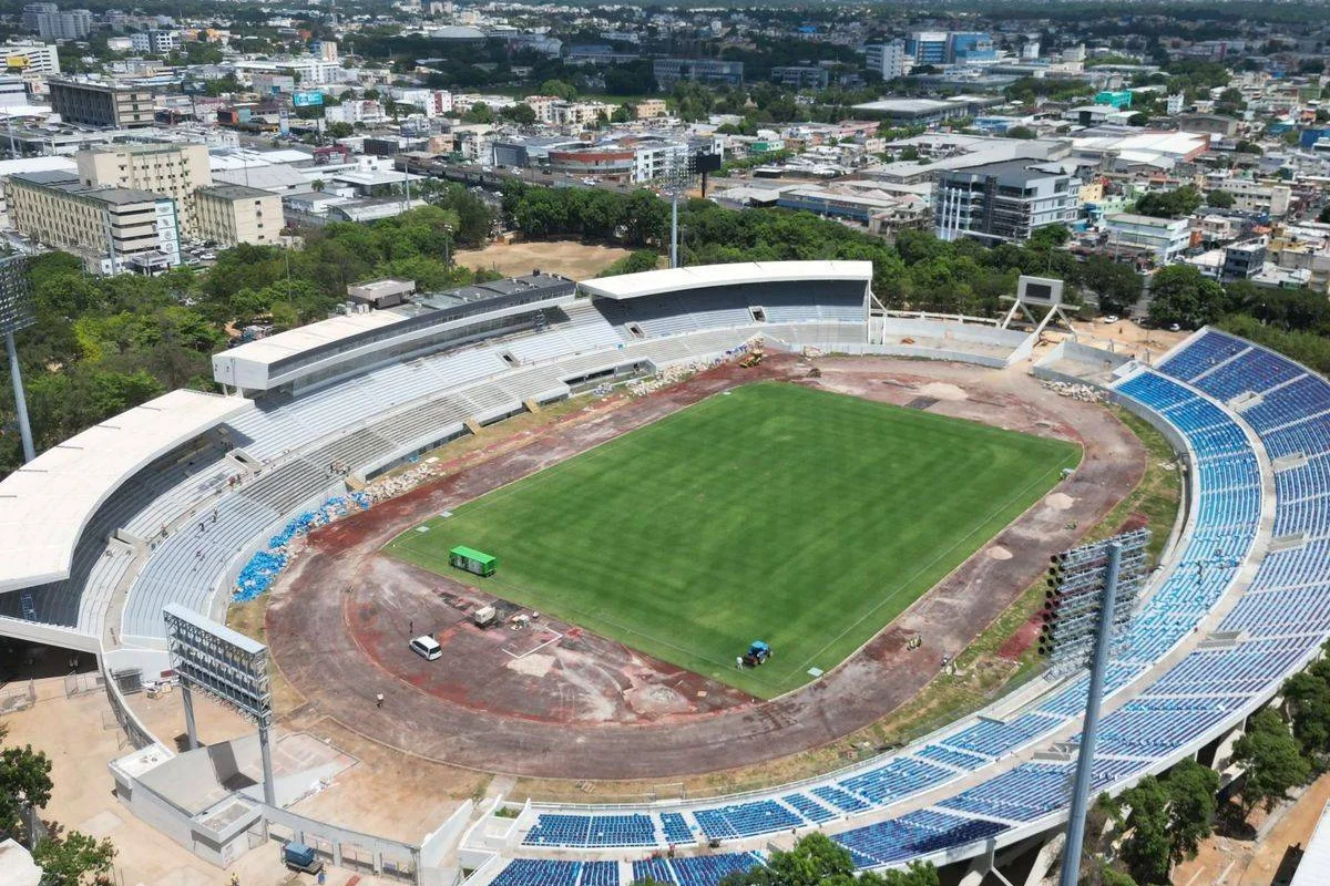 MIVED avanza en los trabajos de remodelación del Estadio Olímpico Félix Sánchez