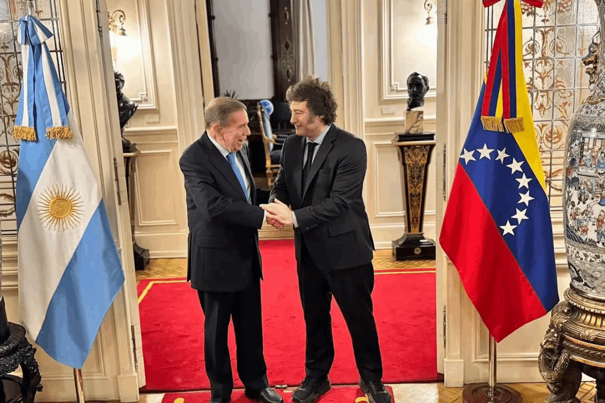 Milei recibe a Edmundo González en la Casa Rosada