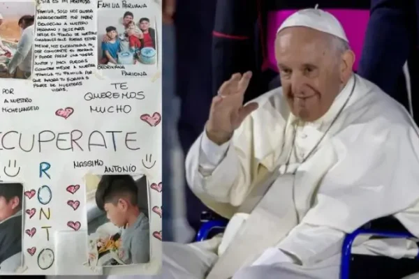 El papa recibe cientos de cartas de niños para desearle una pronta recuperación