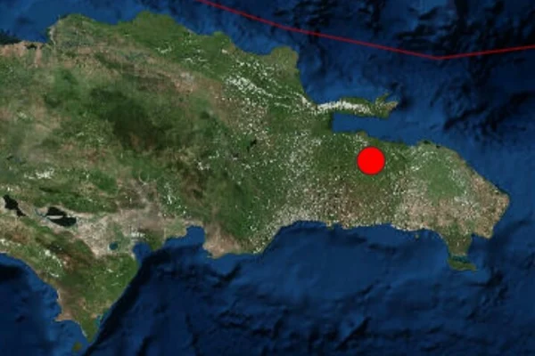 Reportan temblor de tierra de 4.9 al este de República Dominicana
