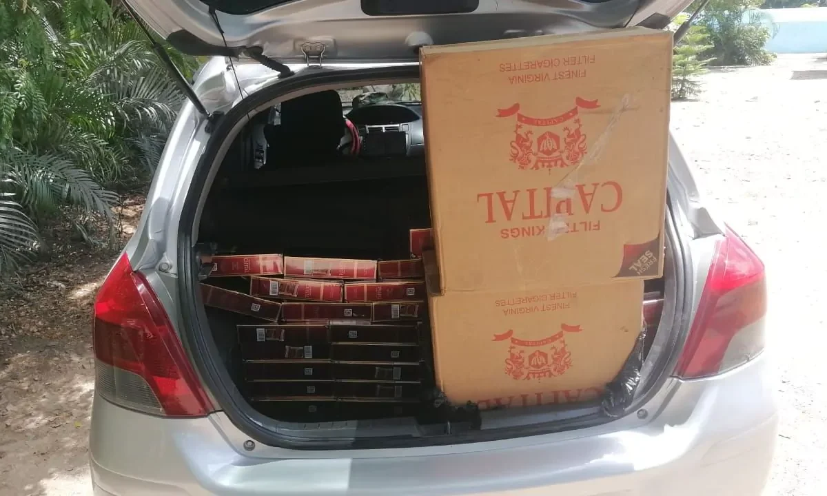 Cabo del Ejército es detenido por tráfico de cigarrillos ilegales en Dajabón