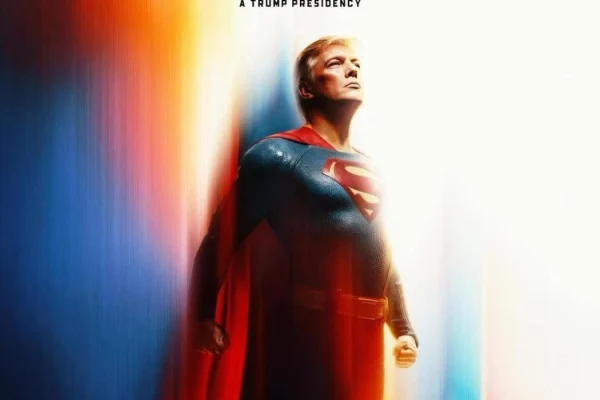 La Casa Blanca publica imagen de Trump como Superman