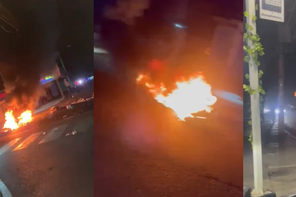Apagones en Moca provocan protestas y quema de gomas por parte de residentes