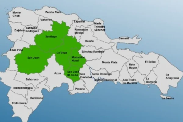 COE coloca cinco provincias en alerta verde por lluvias asociadas a vaguada
