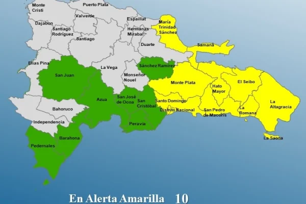 COE aumenta las alertas por fuertes lluvias en varias provincias del país