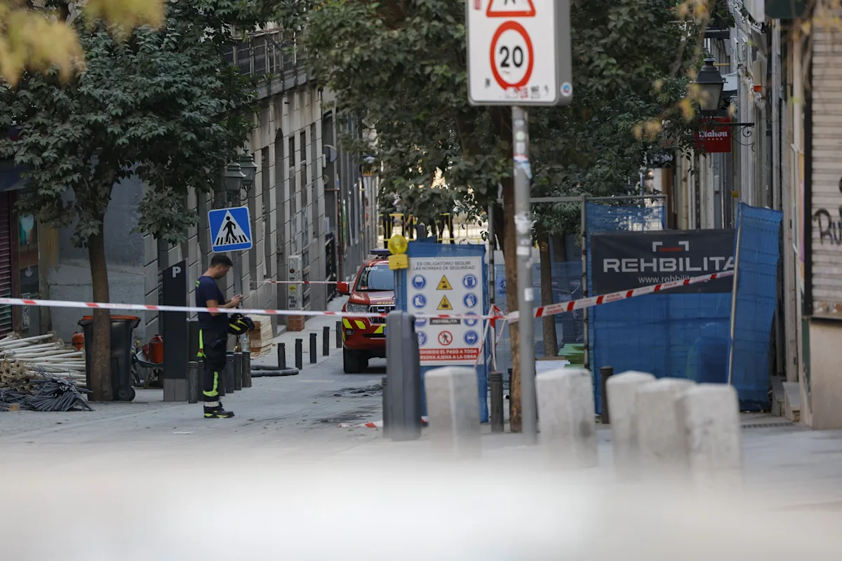 Un derrumbe en la terraza causó el desplome mortal de un edificio en Madrid