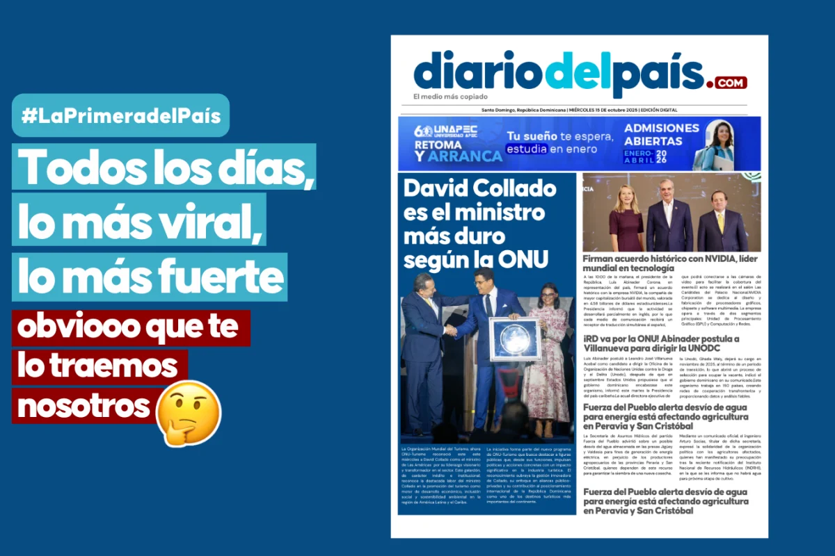 ONU reconoce a David Collado como el ministro más influyente, RD firma alianza tecnológica con NVIDIA y busca nuevo rol en Naciones Unidas