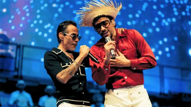 Marc Anthony aconseja a Bad Bunny antes de su gran noche en el Super Bowl LX
