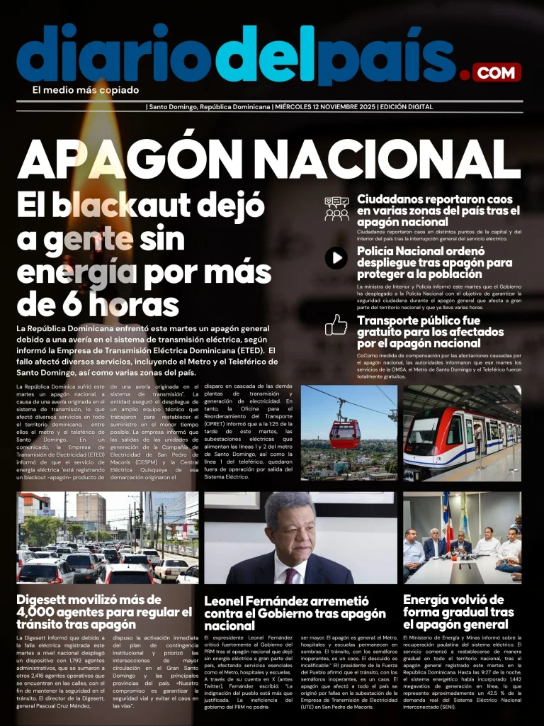 El país entero en blackout, lío en la calle y Leonel aprovechó para lanzar su veneno