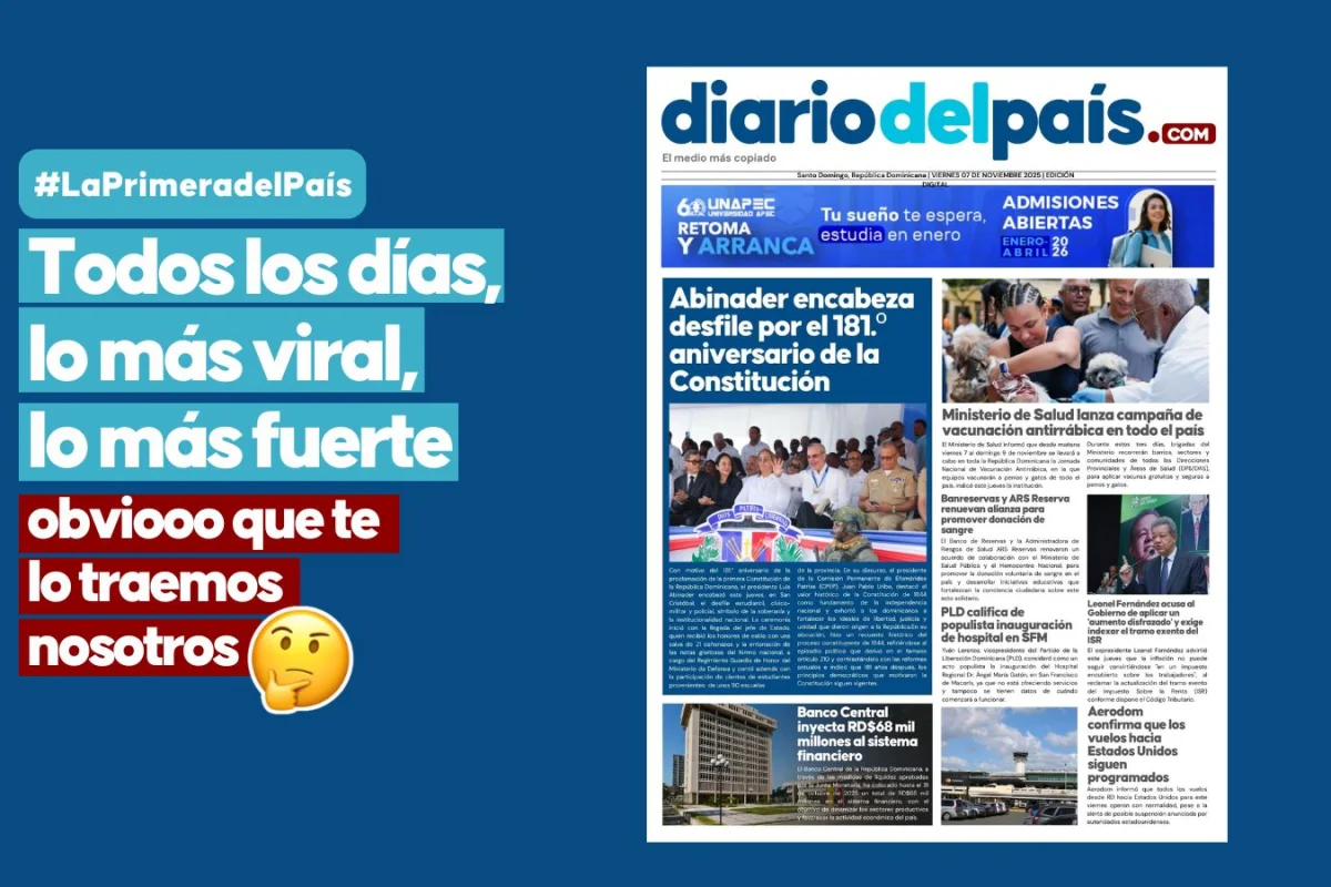 De desfile y Constitución a vacunas y cuartos pa’ la calle: esto es lo que se mueve hoy en RD