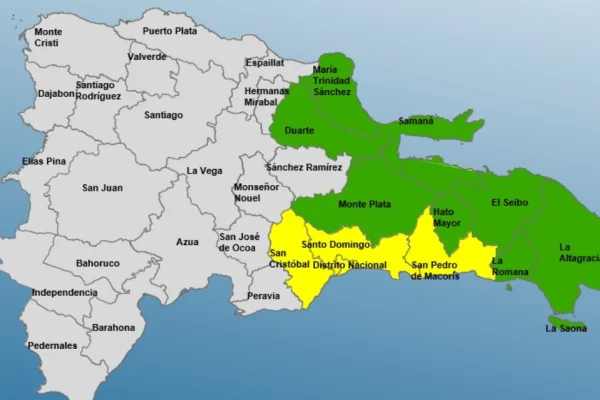 COE eleva nivel de alerta en once provincias y el DN por sistema frontal