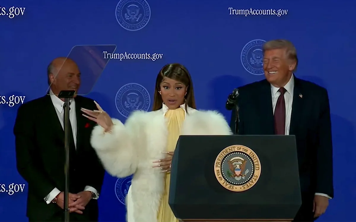 Nicki Minaj apoya las «cuentas Trump» de ayuda económica para recién nacidos