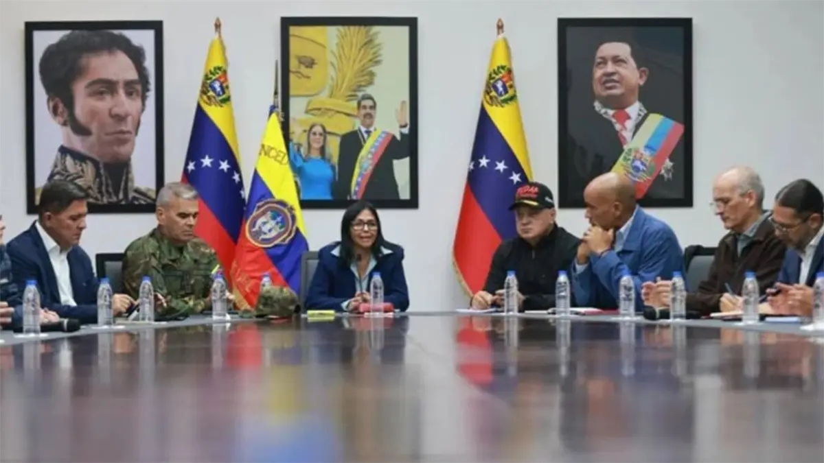 Delcy Rodríguez, líder interina de Venezuela, figura en la lista de sancionados por la UE