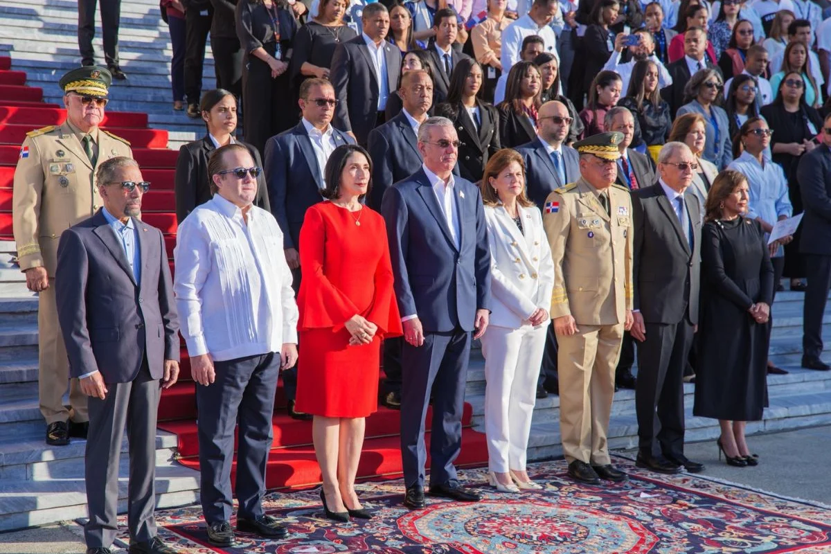 Palacio Nacional rinde homenaje a la Bandera en el 182.º aniversario de la Independencia