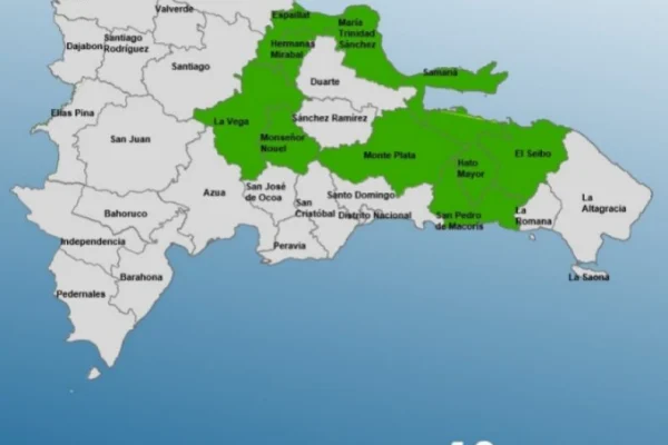 Elevan a 10 las provincias en alerta verde por vaguada