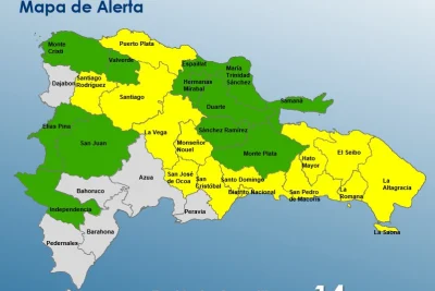 COE amplía alertas en 26 provincias por fuertes lluvias y posibles granizos