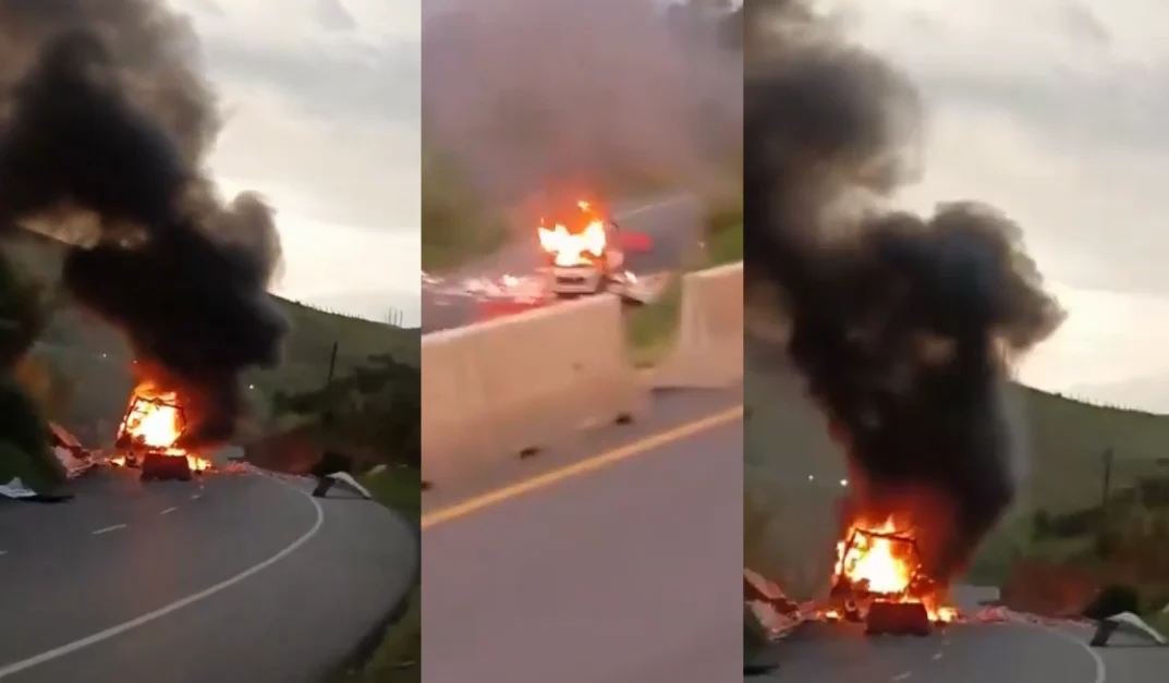 Nuevo atentado en Colombia: furgoneta explota en la vía Panamericana y afecta movilidad en la zona