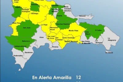 COE eleva a 22 las provincias en alerta por lluvias