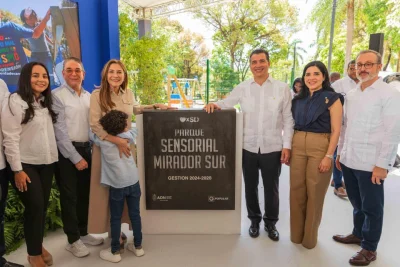 Banco Popular y alcaldía del DN inauguran Parque Sensorial Mirador Sur