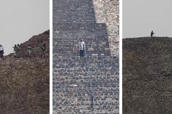 Sujeto sube a Pirámide de la Luna y dispara a turistas en Teotihuacán; hay 12 heridos y dos muertos