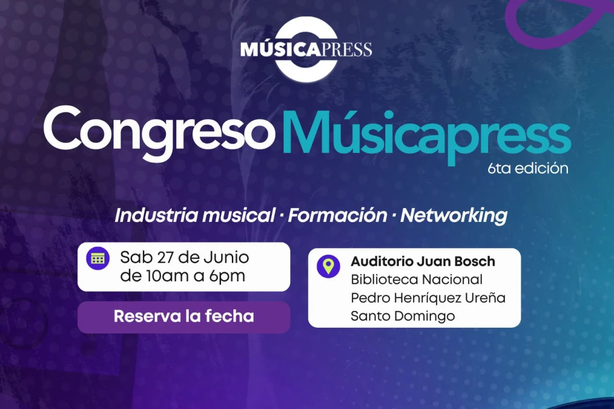 Congreso Músicapress celebrará su 6ta edición con destacados expertos de la música latina