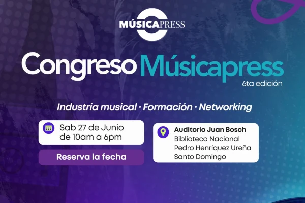 Congreso Músicapress celebrará su 6ta edición con destacados expertos de la música latina