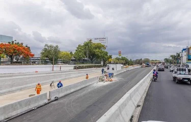 Avanzan trabajos en rotonda 27 de Febrero con Luperón, Isabel Aguiar y autopista 6 de Noviembre