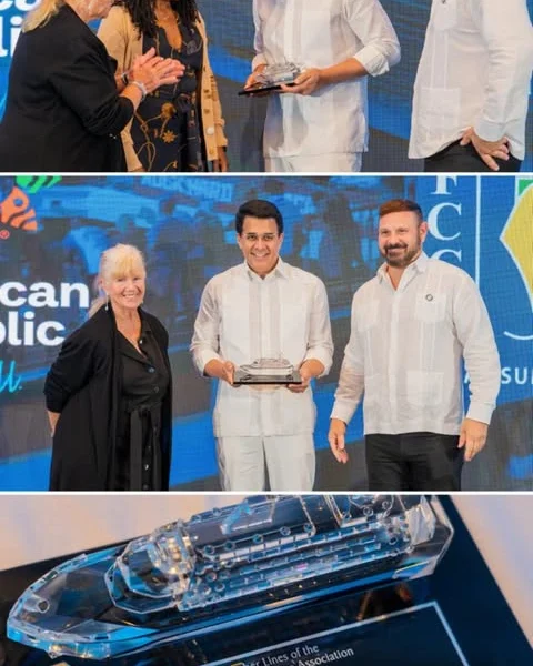 David Collado recibe importante reconocimiento por su aporte al crecimiento de la industria de cruceros