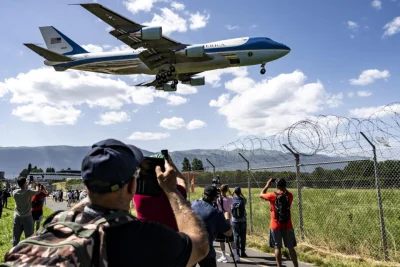 Trump aterriza en Ginebra para participar en el G7 tras el anuncio del pacto con Irán