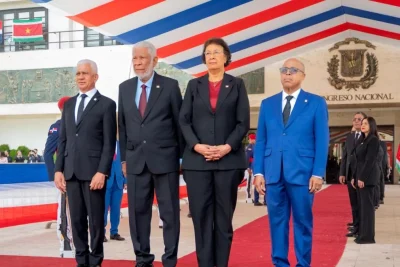 Congreso Nacional recibe a presidenta de Surinam durante visita oficial al país