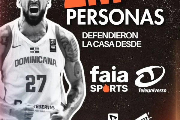Más de 2 millones de dominicanos “Defendieron la Casa” con la selección de baloncesto por Faia Sports y Teleuniverso