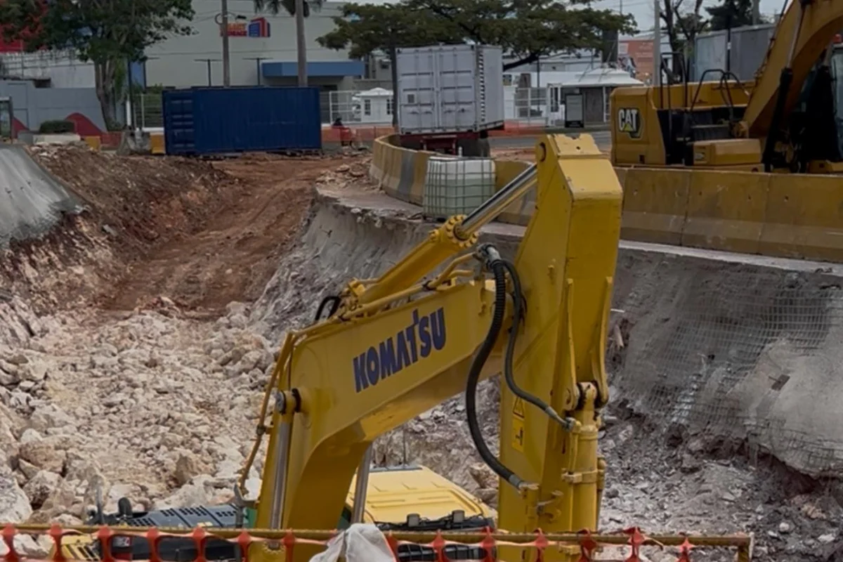 Obras Públicas construye túnel de drenaje en la avenida Luperón con inversión de RD$3,000 millones