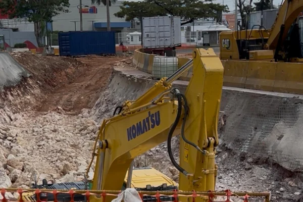 Obras Públicas construye túnel de drenaje en la avenida Luperón con inversión de RD$3,000 millones