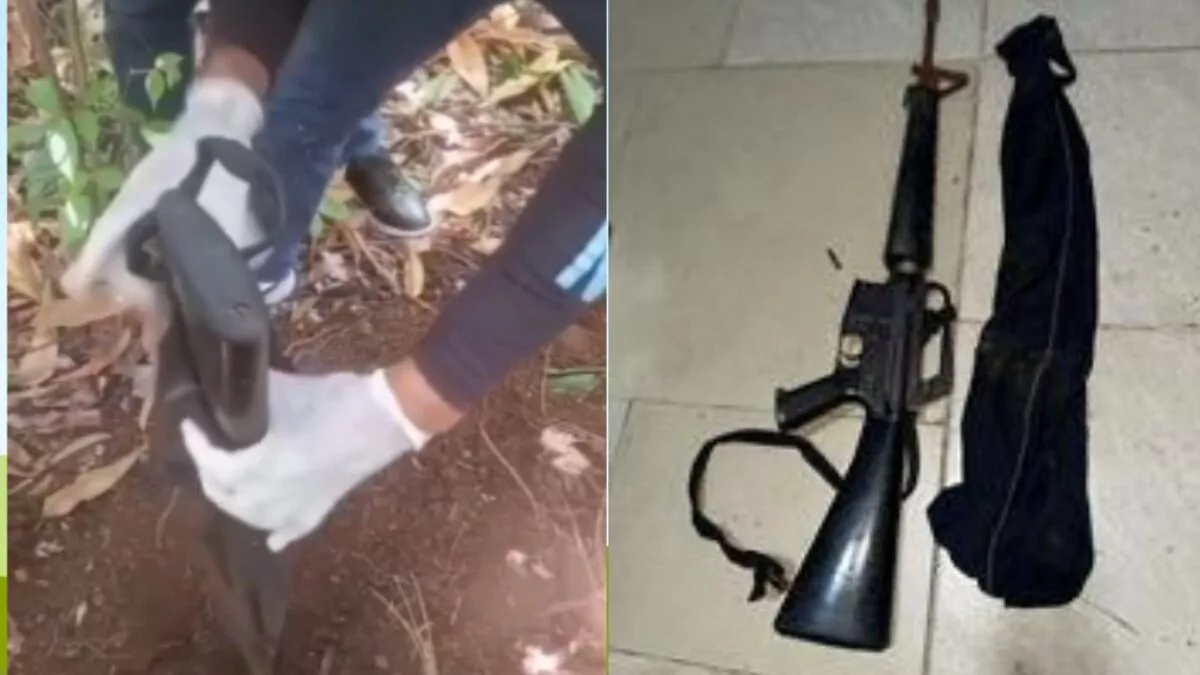 Recuperan en Barahona fusil M-16 robado a un miembro de la Armada