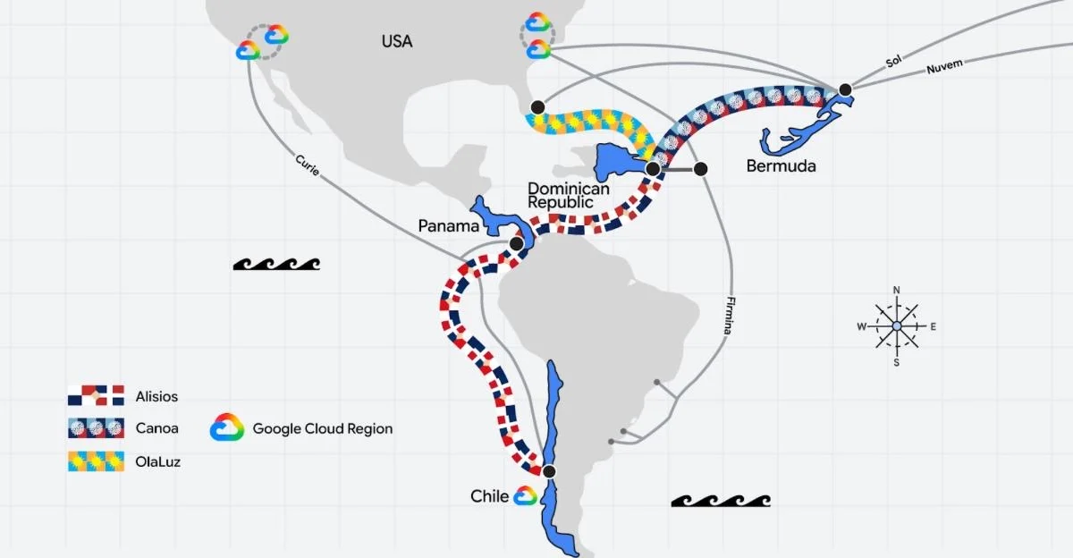 Google convertirá a República Dominicana en el centro digital del Caribe con su nueva red submarina